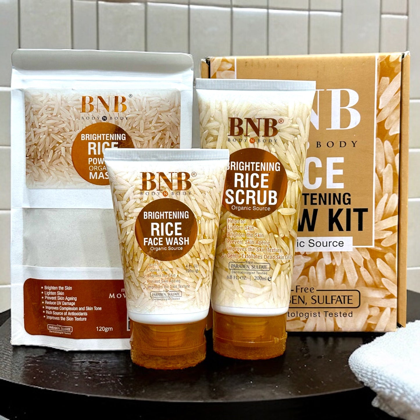 BNB Rice Extract Bright & Glow Kit