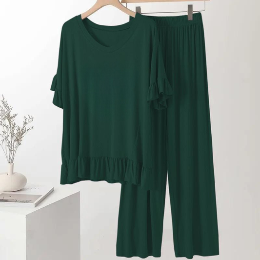 Plain Kai Green Frock Style Night Dress