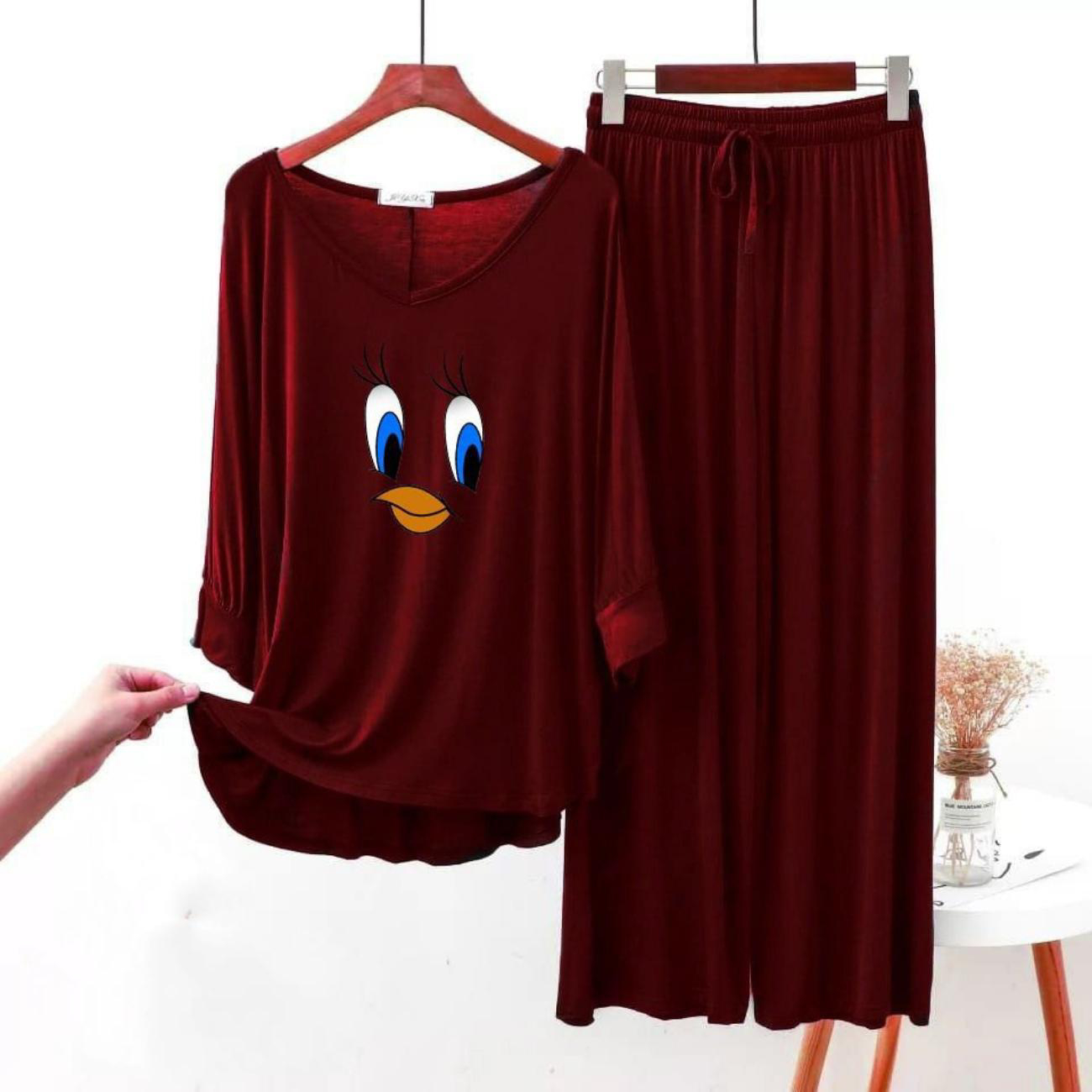 Maroon Daffy Duck  Flapper Style ( Full Sleeve)