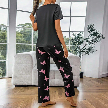 Black Love Butterfly Nightwear nightwear for women