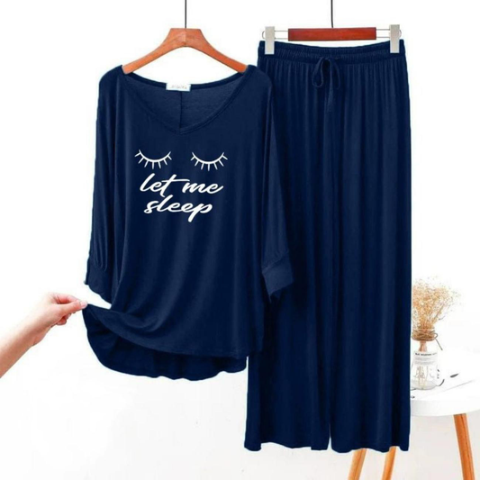 NAVY BLUE Let Me sleep Flapper Style ( Full Sleeve)